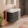 Hansgrohe Xilesa E Waschtischunterschrank 2 Schubkästen PushOpen, Schiefergrau matt