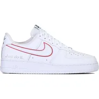 Nike Herren universal Schuhe Nike Air Force 1 Low Just Do It weiß 44 (UK 9)