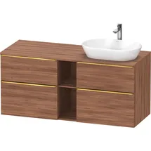 Duravit D-Neo Konsolenwaschtischunterbau wandhängend Nussbaum Matt 1400x550x664 mm - DE4970R34790000 DE4970R34790000