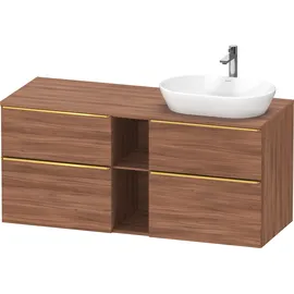 Duravit D-Neo Konsolenwaschtischunterbau wandhängend Nussbaum Matt 1400x550x664 mm - DE4970R34790000 DE4970R34790000