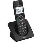 Vtech ES2000 DECT Schnurloses Telefon mit Anrufsperre, Lautstärkeregelung, Anrufer-ID/Anklopfen, 18 Stunden Sprechzeit, Kurzwahl, hintergrundbeleuchtetes Display und Tastatur, ECO-Modus, Schwarz