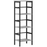 VidaXL Bücherregal 40 x 29,5 x 115 cm Grau