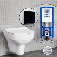Cersanit City Komplett-SET Wand-WC mit neeos Vorwandelement,, SZCZ1001731608+16766BM#SET,