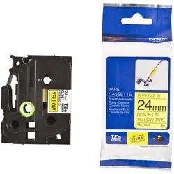 Brother TZe FX651 - Flexitape - Schwarz auf Gelb - Rolle (2,4 cm) - 1 Rolle(n) - für P-Touch PT-2420, 2430, 2460, 2470,