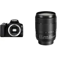Canon EOS 250D Digitale Spiegelreflexkamera Gehäuse Body & EF-S 18-135mm F3.5-5.6 is USM Objektiv (67mm Filtergewinde) schwarz