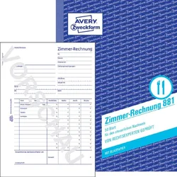 AVERY Zweckform Formularbuch 'Zimmer-Rechnung', A5 hoch