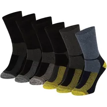 Apollo Herren Socks 6 Paar Blau/Gelb/Grau 46-48