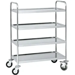 Wagen mit regalen 4 regale max. belastung 200 kg - 1000x600x1250 mm - 97040620 Eurast
