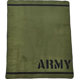 Done. Army Kuscheldecke 150 x 200 cm Grün