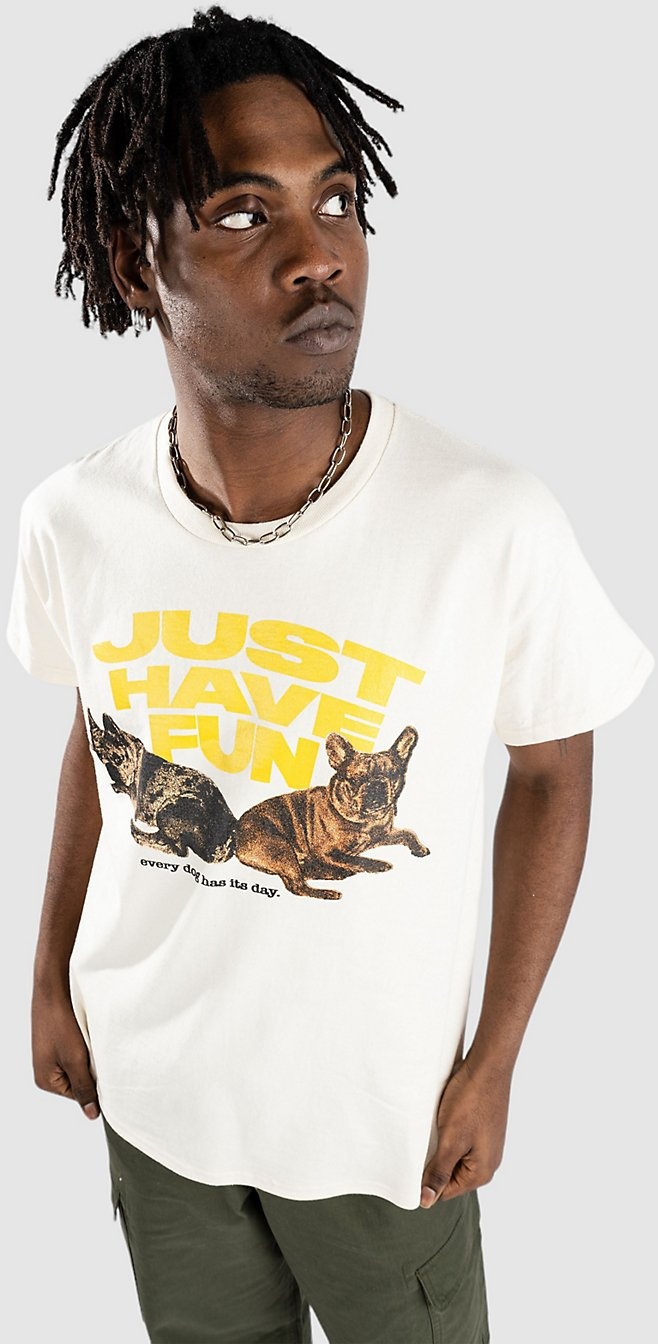 JUST HAVE FUN Every Dog T-Shirt natural Gr. S