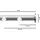 Interdeco GARDINENSTANGE INNENLAUF Platon Tanara 300 cm (geteilt in 3 x 100 cm), 2-läufig, 20 mm Ø Chrom