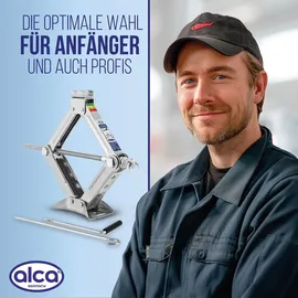 Alca Wagenheber Stahl 2,4 kg silber
