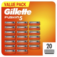 Gillette Fusion 5 Rasierklingen, 20 Ersatzteile mit 5 Klingen, Unübertroffene Zartheit, Gleitrasur mit Schmierstreifen, bis zu 1 Monat Rasur mit 1 Klinge, Geschenkidee