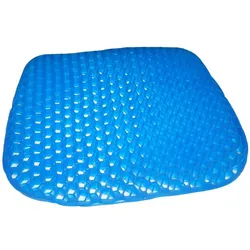 MESA LIVING Komfort-Gel-Sitzkissen Gel Pilow Blau