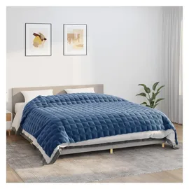 vidaXL Gewichtsdecke Blau 220x260 cm 11 kg Stoff