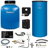 Buderus GB125 Logaplus Öl-Brennwert Heizungspaket K32 mit Regelung RC310 und Warmwasserspeicher SU 160, 22 kW