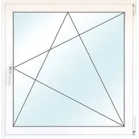 Meeth Balkontür 105 x 200 cm DIN rechts 1 Flügelig Dreh-Kipp, weiß