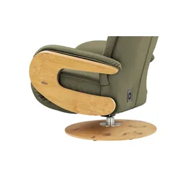 HIMOLLA Relaxsessel 7818 Leder 75 x 108 x 84 cm Grün elektrisch
