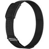 Strap-it Amazfit Helio Strap Armband Nylon für Amazfit Helio Strap - Schwarz - Klettverschluss