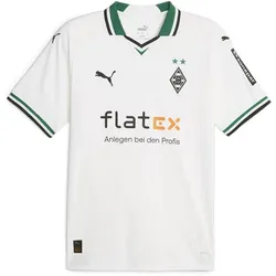 PUMA Herren Fantrikot BMG Home Jersey Replica, PUMA WHITE-POWER GREEN, S