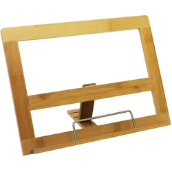 Buchstütze 3 Stufen verstellbar 32x17xH21cm Bambus