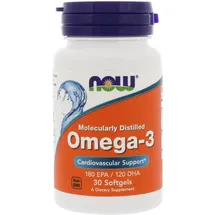 NOW Foods Omega-3 Kapseln 30 St.