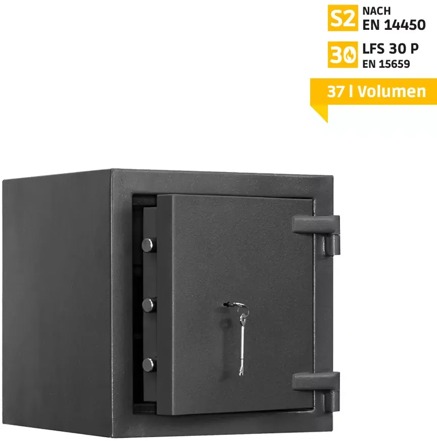 ATLAS Tresor Safe Möbeltresor TA S23 PRO, Doppelbartschloss, Sicherheitsstufe S2 & Feuerschutz