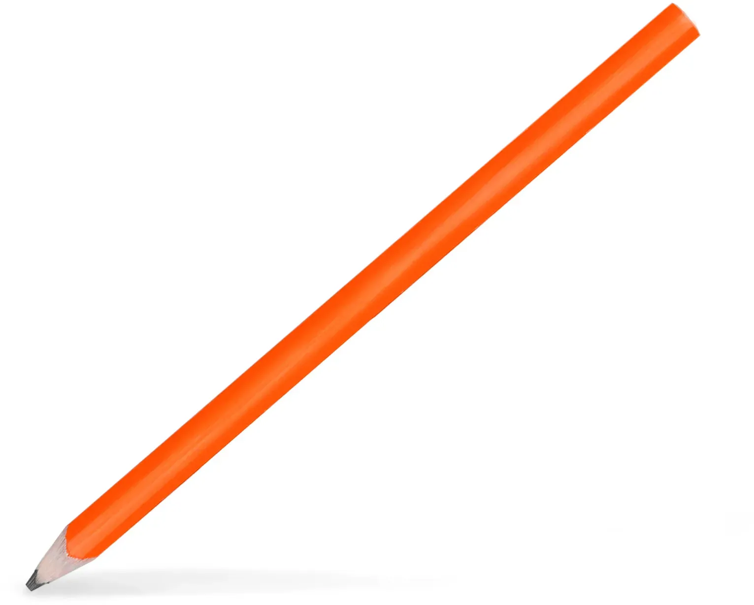 Zolka Zimmermannsbleistift Orange, Oval 240 mm, Schwarz HB Mine, 1 Stk.