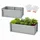 onbest Metall Hochbeet XXL 180 x 90 x 60 cm Silber