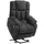 Homcom Fernsehsessel Schwarz Kunststoff, 95x107x92 cm, Wohnzimmer, Sessel, Relaxsessel mit Liegefunktion, USB- Anschluss, TV-Sessel mit Taschenfederkern, Seitentasche und Fernbedienung,