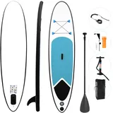e4fun Stand Up Paddle Board 305 x 71 x 10 cm weiß/schwarz/türkis
