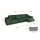 altdecor Ecksofa Cord mit Schlaffunktion 2-Sitzer Grün