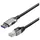 Maxtrack USB A LAN Adapter / RJ45 Netzwerk CAT 6 [1x USB 3.0 - 1x RJ45-Stecker] 1.5m Schwarz