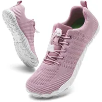 IceUnicorn Damen Barfußschuhe Leicht Barfuss Schuhe Damen Weich Mit Breite Zehenbox Atmungsaktiv Minimalistische(A Rosa,39EU) - 39 EU