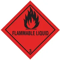 Dössel und rademacher ohg Versandetikett DR653S1010 Kl.3 Flammable 100x100mm