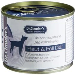 Dr. Clauder's FSD Haut & Fell 200g Dosen Diätnahrung Hundenassfutter Haut & Fell 6x200g