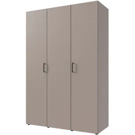 WIMEX Kleiderschrank WIMEX "Mugano,in 3 Breiten, 2 Tiefen, viele Farben, Made in Germany", schwarz (saharagrau, griffe schwarz), Schränke, Saharagrau, B/H/T: 120cm x 185cm x 54cm, Ohne Spiegel, Premium, Holzwerkstoff, Kleiderschrank, mit kurzen Griffen aus