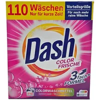 DASH Colorwaschmittel PULVER 3 fach FORMEL 110 Wäschen 1x 5,5kg
