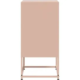 vidaXL Nachttisch Rosa 36x39x78 cm Stahl