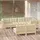 vidaXL Garten-Lounge-Set 7-tlg. creme Kiefer