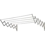 Ausziehbarer Wandwäscheständer aus Aluminium 1,20 Meter