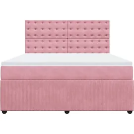 vidaXL Boxspringbett 180 x 200 cm Rosa