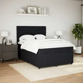 vidaXL Boxspringbett 140 x 200 cm Schwarz