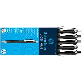 Schneider Kugelschreiber Slider Rave XB schwarz, Schreibfarbe: blau,