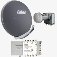 Fuba sat Alu Sat-Schüssel 85cm | Quattro LNB -
