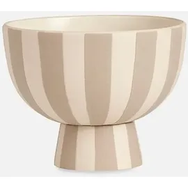 OYOY LIVING Rührschüsseln L12,6xW12,6xH10 grau - Toppu Schale 12,6 cm, beige