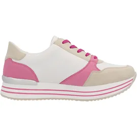 remonte Plateausneaker Beige/Weiß/Pink Damen 39