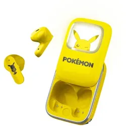 Pokémon Pikachu-Schiebeetui mit LED-Beleuchtung – TWS-Ohrhörer für Kinder