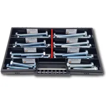 Schraubenbox24 Sechskantschrauben Sortiment M10 60-100 mm 40 Stück