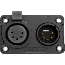 Seetronic XLR 5P In/Output Combination Chassis IP65 – Goldkontakte